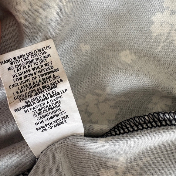 Antistar Jersey Knit Black White Floral Bodycon Maxi Dress Sleeveless Size SMALL - Picture 7 of 9